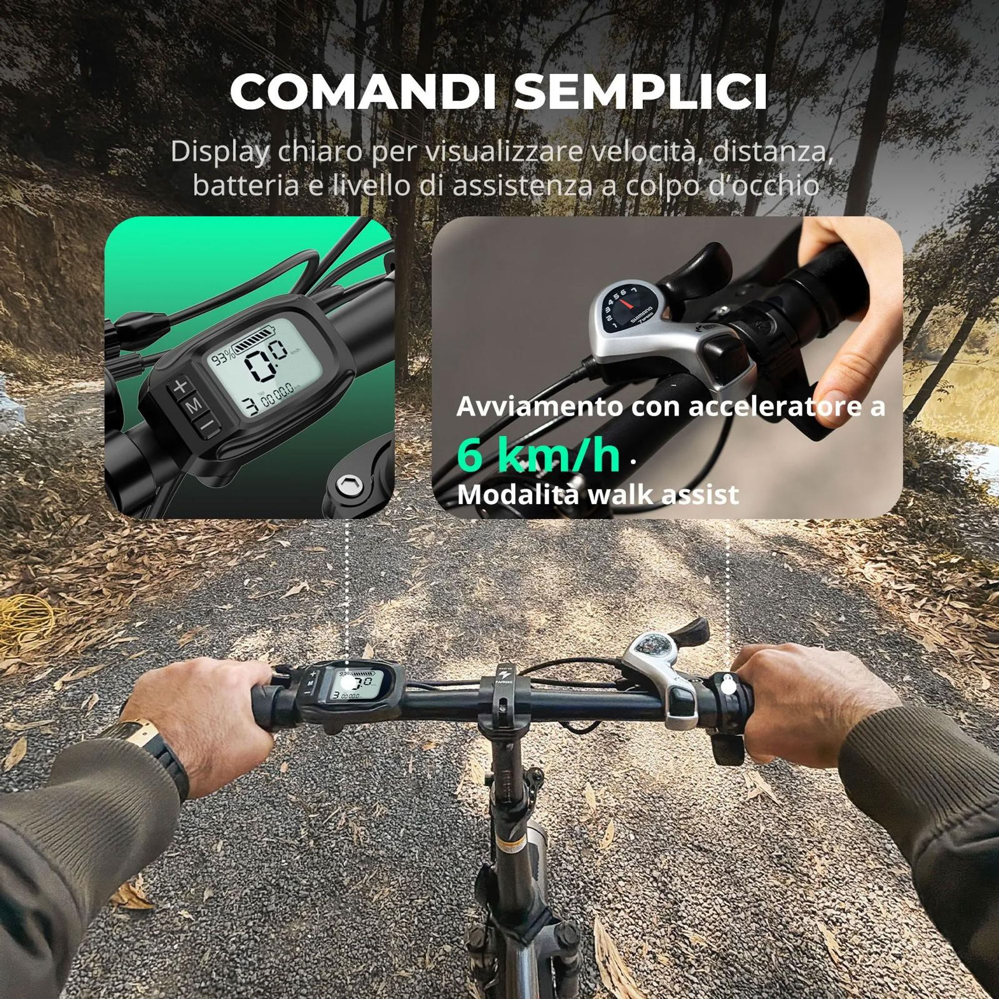FAFREES F20 Bicicletta Elettrica - Motore 250W Batteria 36V18Ah Ruote 20'' Freno a Disco Meccanico - Grigio
