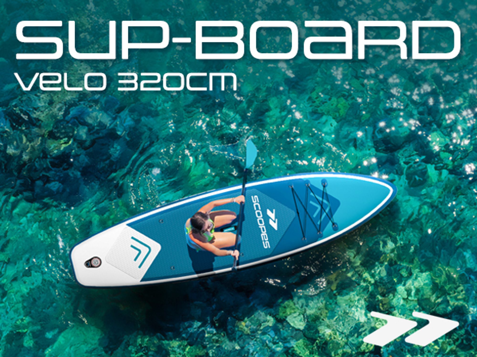 Blaues Paddle Board Sup 320 cm lang