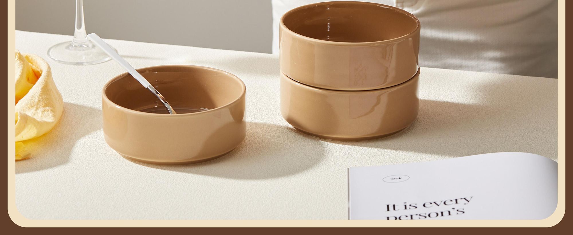 Schale set 4er Ø13,5cm Suppenschale Müslischale Frühstücksschalen Schalen für 4 Personen Keramik Schüssel Mikrowellen- und Spülmaschinenfest