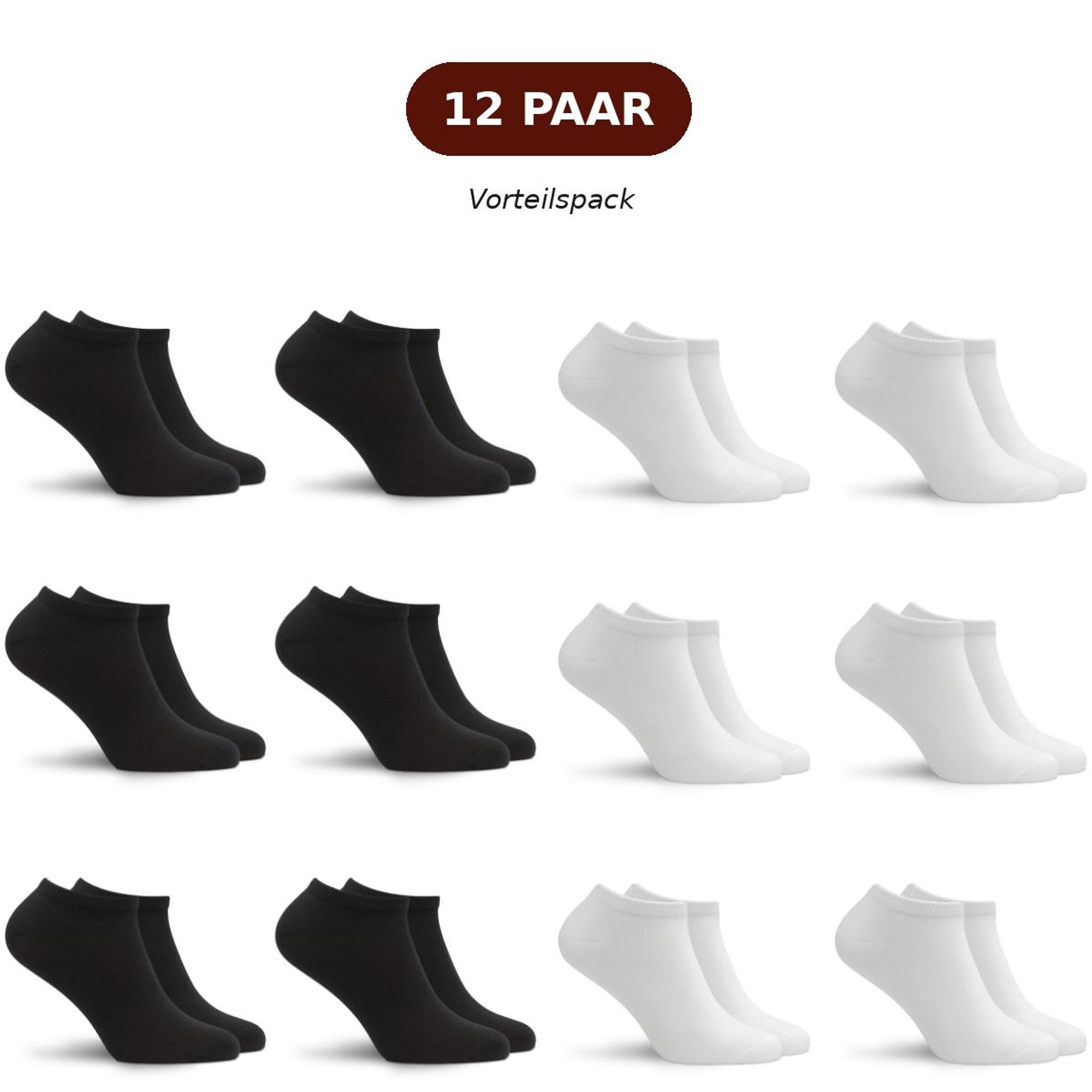 12 paar vorteilspackung sukats sneakersocks