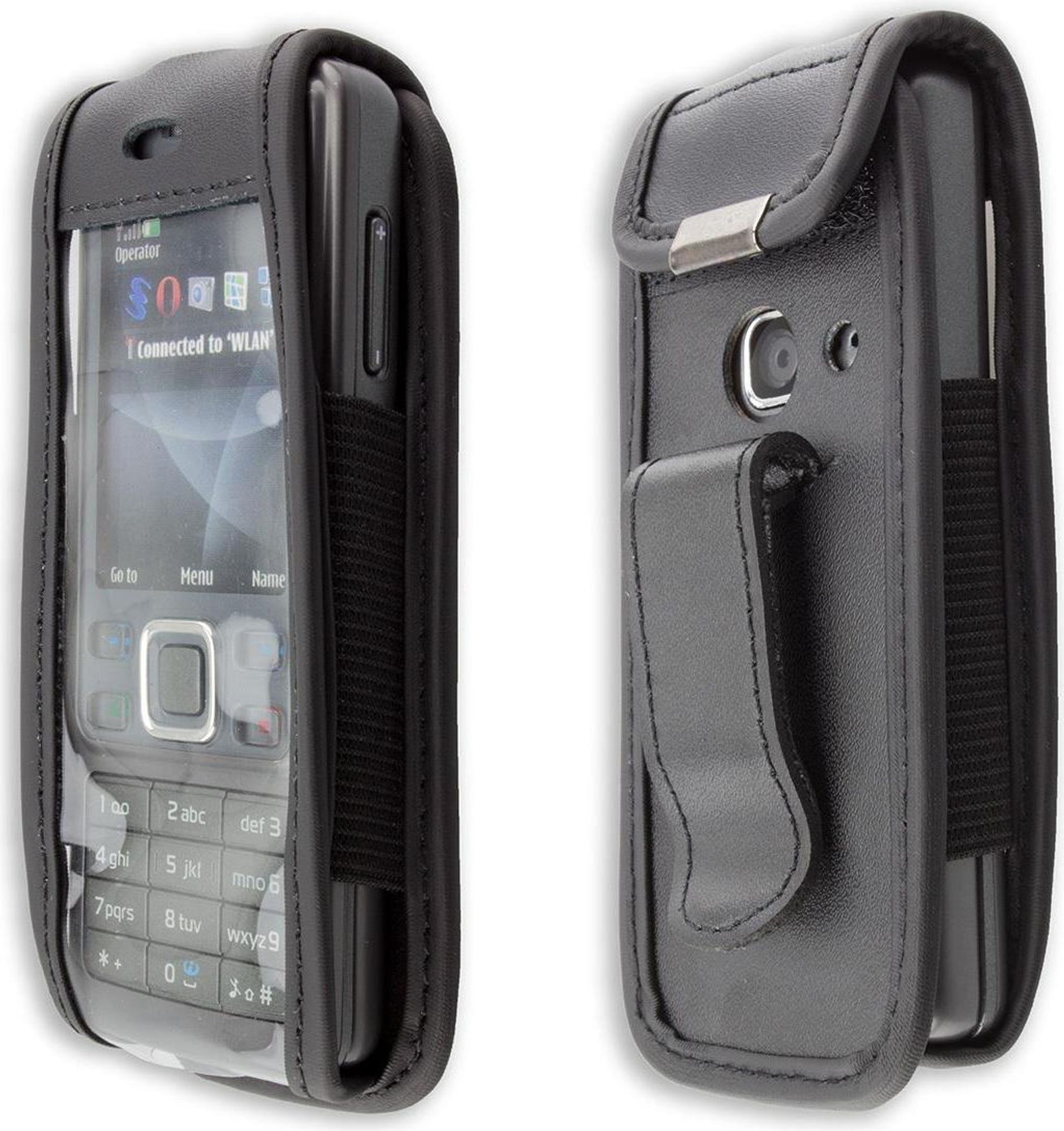 caseroxx Ledertasche mit Gürtelclip kompatibel mit Nokia 6300 aus Echtleder, Tasche mit Gürtelclip und Sichtfenster Bild 4