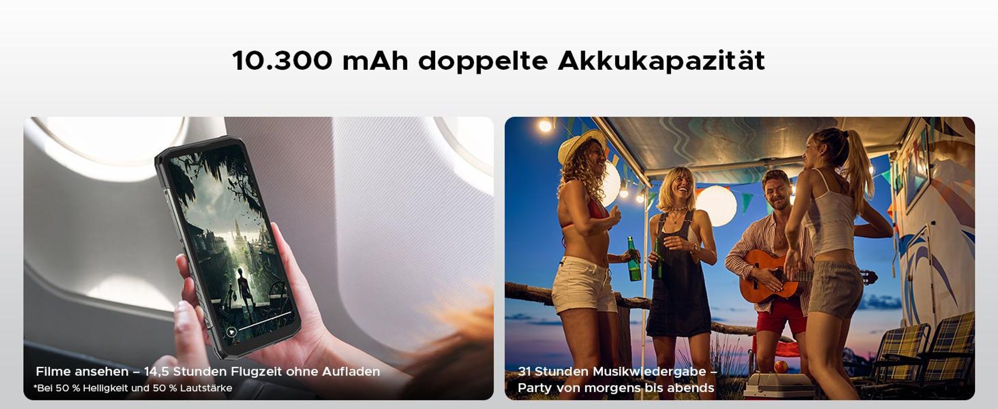 DOOGEE Blade20 Ultra Smartphone Handy, 1,54" Zusatzdisplay, 10300mAh Akku, 8GB+512GB, 6,6" 90Hz, 50MP, NFC, Fingerabdruck, IP68, ohne Vertrag