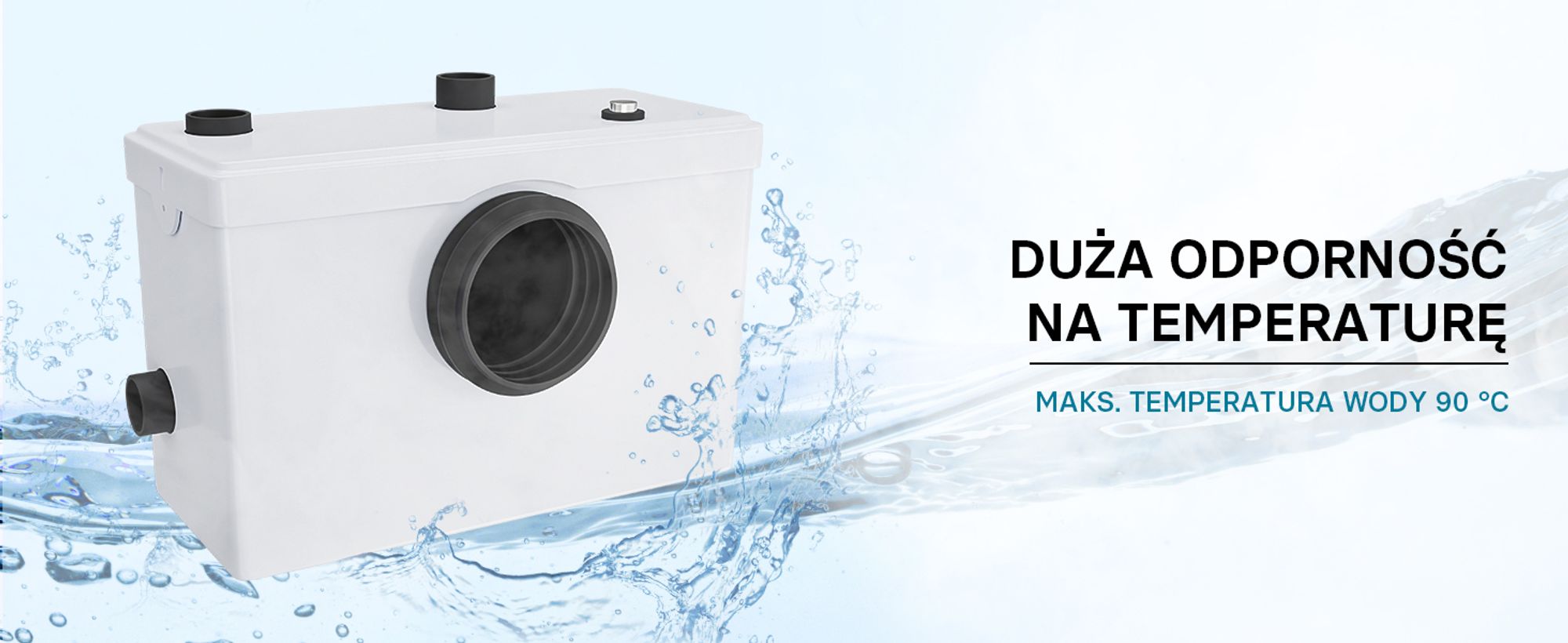 Wiltec 3/1 mały podnośnik 600 W z rozdrabniaczem, podnośnik o wysokości do 10 m, podnośnik ścieków z 3 wlotami, podnośnik fekaliów do WC i prysznica