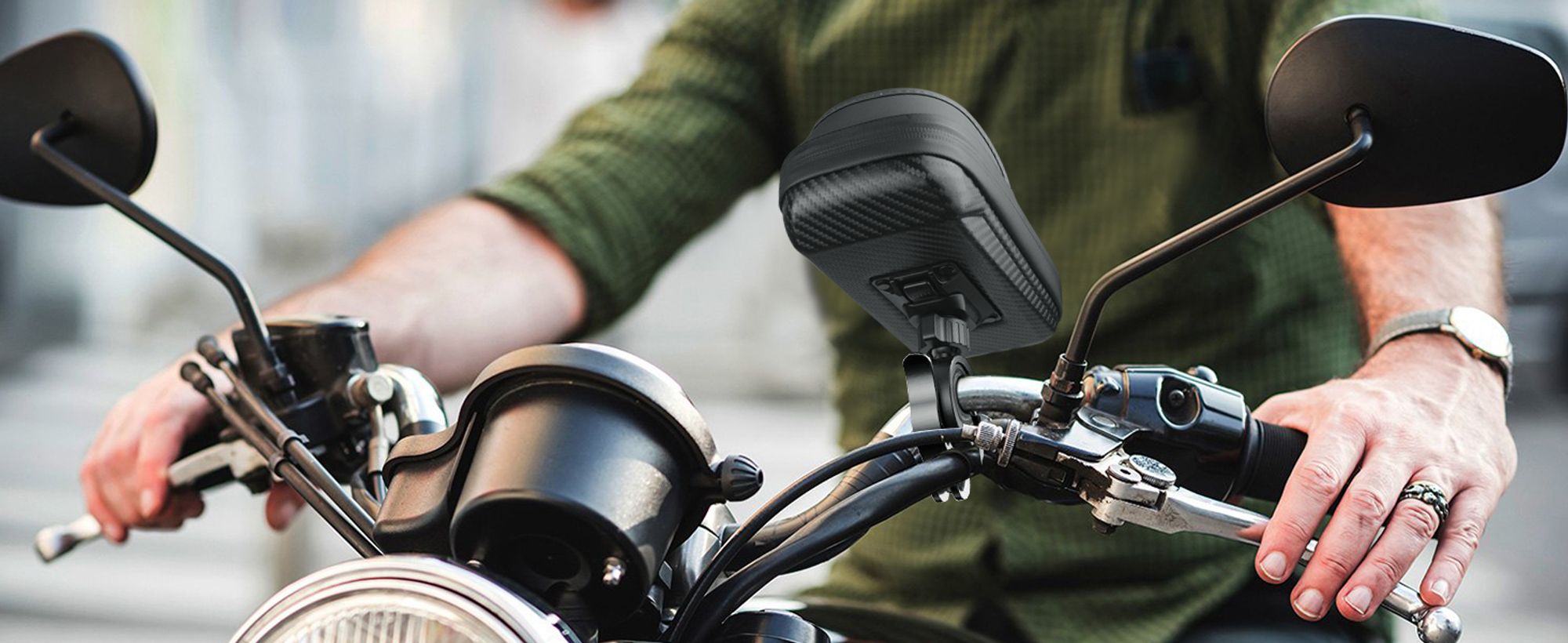 Handyhalterung Fahrrad Wasserdicht Handyhalter Motorrad 360°Drehbarem Fahrradhalterung Lenkertasche für 4.7-7 Zoll Smartphone