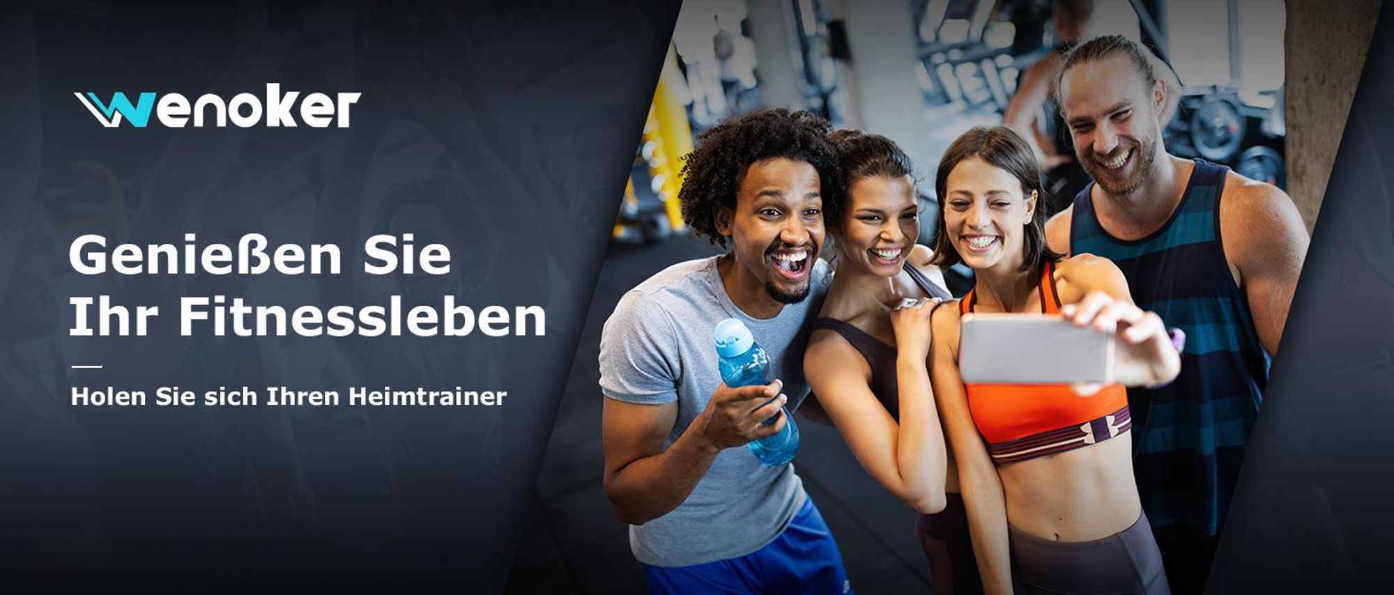 Wenoker Heimtrainer Fahrrad mit APP, Ergometer Hometrainer Fahrrad mit LCD-Monitor & Tablet-Halter, Leises Inoor Bike für Cardio-Training
