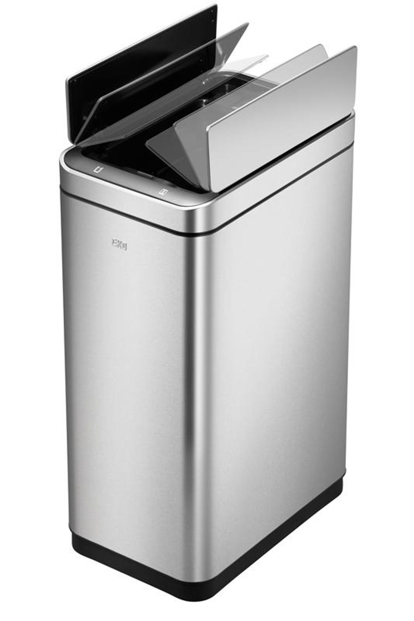 EKO - Deluxe Phantom Sensor Poubelle 30 litres - Stainless steel Polypropylene - Matt Edelstahl
