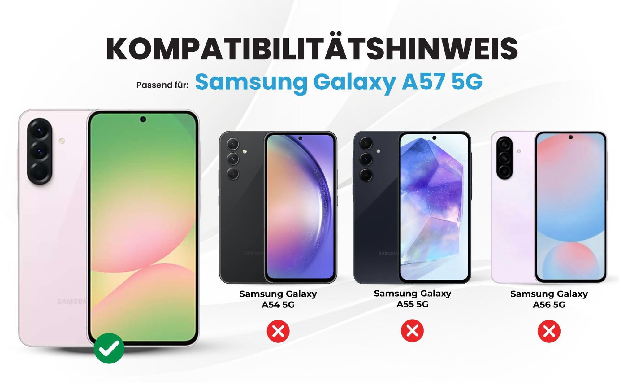 Kompatibilitätshinweise Hülle für Samsung Galaxy A57 5G