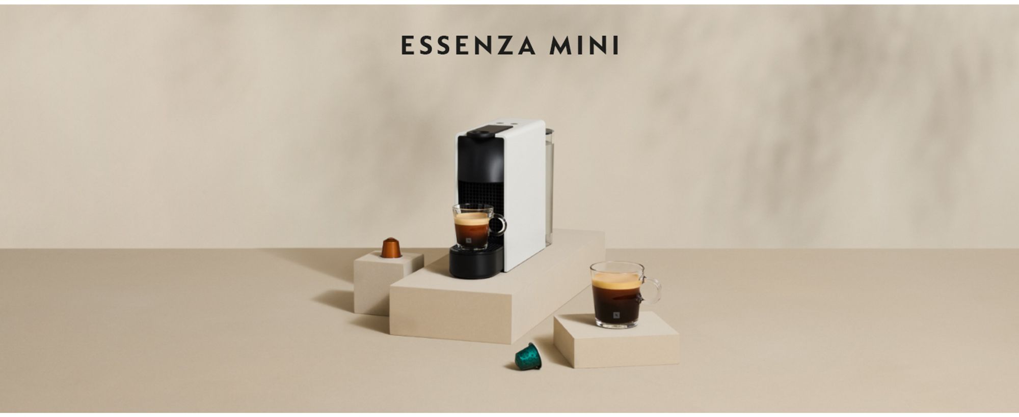 NESPRESSO ORIGINAL Essenza Mini C | Kleine Kaffeekapselmaschine von Krups | Grau