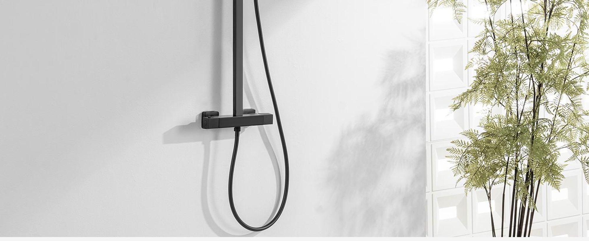 Auralum Duschsystem mit 38 °C Thermostat Duscharmatur Regendusche Duschset Dusch mit Handbrause, Schwarz