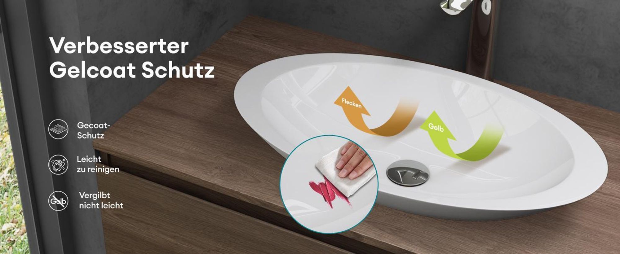 Mai & Mai Aufsatzwaschbecken 59,3x35,1x10,7cm Waschschale Waschtisch Waschbecken Gussmarmor in Anthrazit matt ohne Armaturenloch Col802