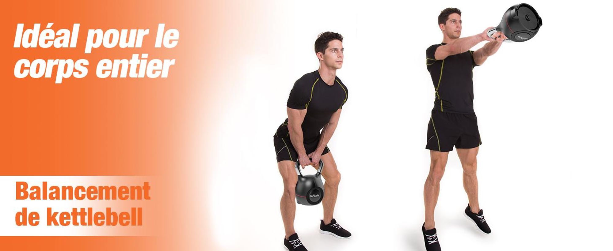 DH FitLife 7-en-1 Kettlebell réglable (1,5-10 kg), Haltère avec 7 niveaux de poids, Idéal pour l’entraînement du corps, Compact et Gain de place
