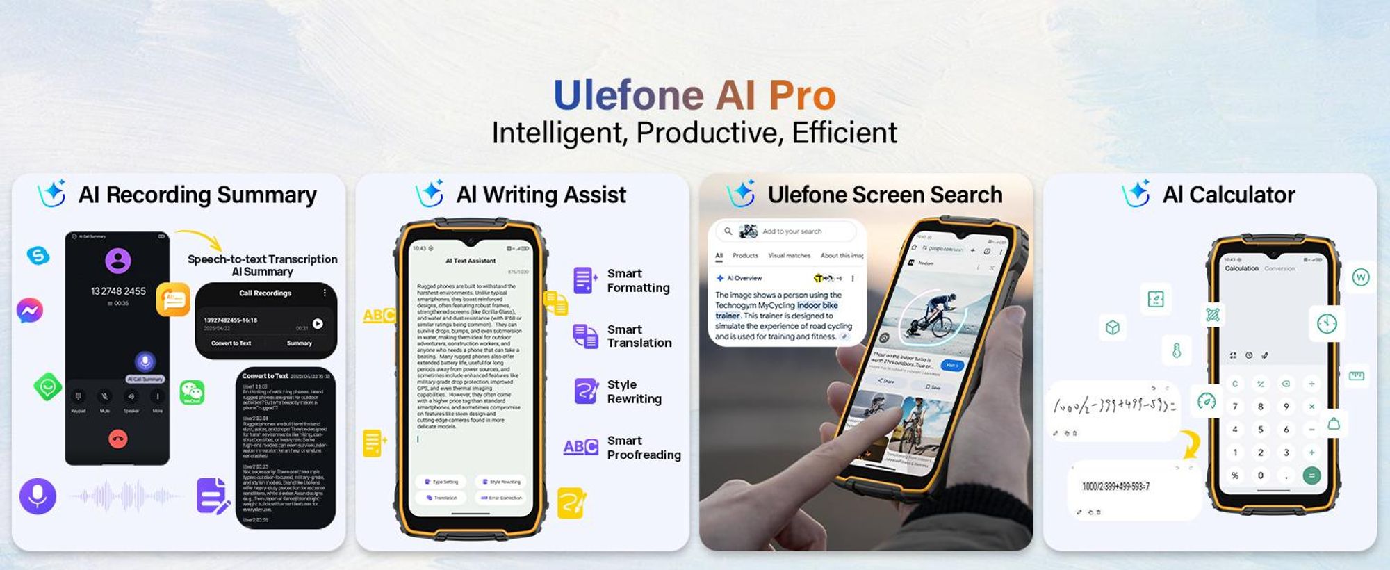 Ulefone RugKing 4 Pro Outdoor Smartphone ohne Vertrag Android 15 - 16GB+256GB - 10200mAh 48MP 6.56" 120Hz AI Rugged Handy IP68/OTG/NFC, Orange