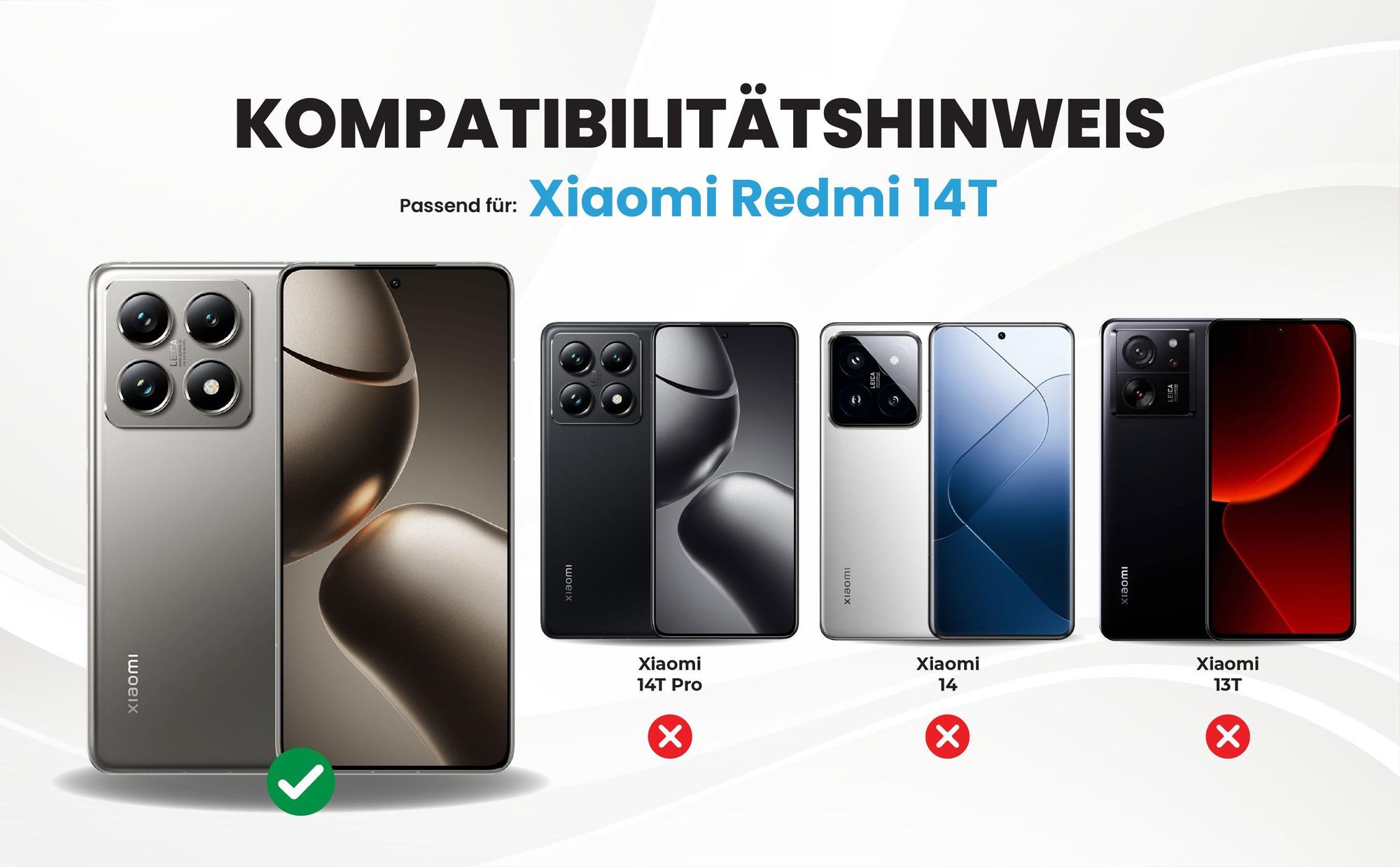 Kompatibilitätshinweise Hülle für Xiaomi 14T
