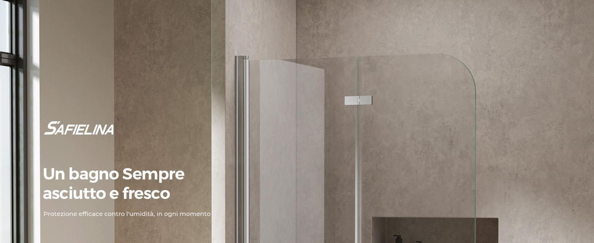 S'AFIELINA Cabine doccia pieghevole 2 pezzi per vasca 110x140 cm, vetro di sicurezza ESG 6 mm con rivestimento NANO Easy-Clean