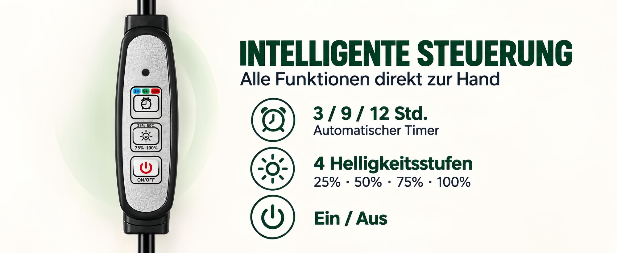 2x 50CM LED Pflanzenlampe Magnetische Vollspektrum,Dimmbar Pflanzenlicht mit Timer,360LEDs,Rot,Blau,5000K,Wachstumslampe Gewächshaus Grow Lampe