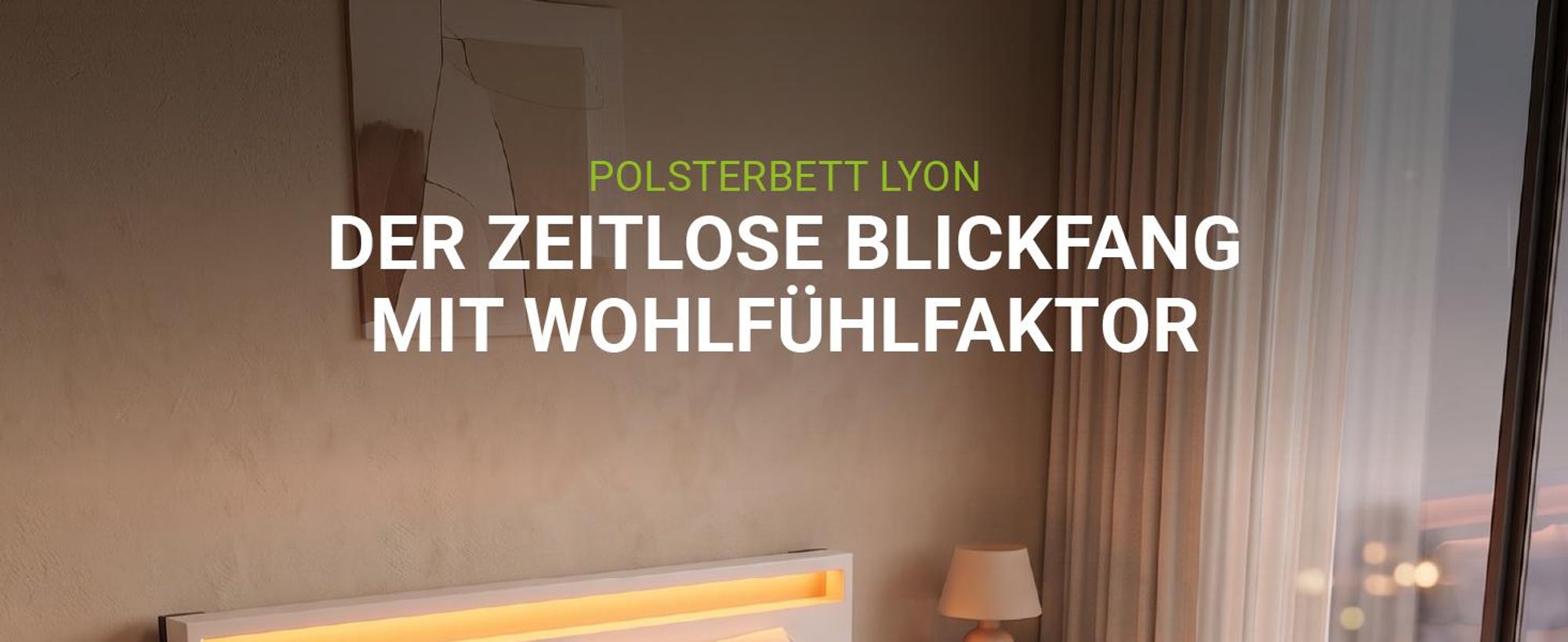 Juskys Polsterbett Lyon 180 x 200 cm weiß – Bettgestell mit Lattenrost, Bettkasten & LED Beleuchtung  – Kunstleder & Holz – Bett Doppelbett