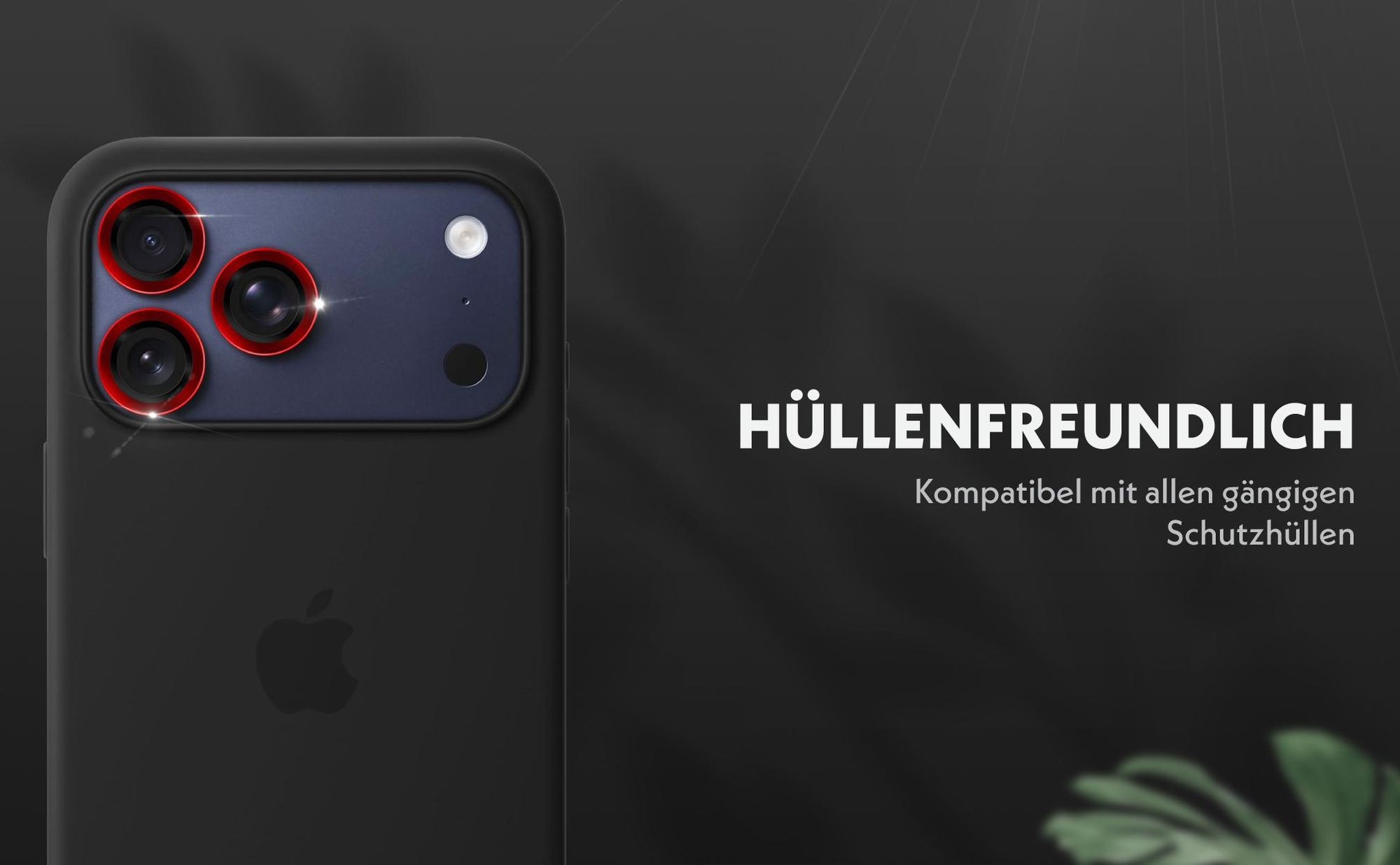 Kameraschutzglas Set für Apple iPhone 17 Pro kompatibel mit allen gängigen Hüllen