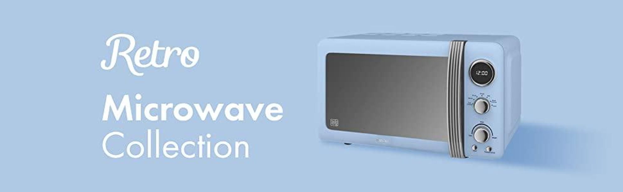 SWAN SM22030GNEU Retro Digitale Mikrowelle 20L, 5 Leistungsstufen, Auftauen, Timer Grün