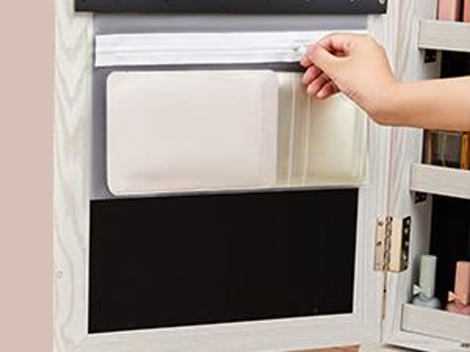 SONGMICS Schmuckschrank Spiegelschrank Schlüsseln, Geschenkidee, 3 Ablagen