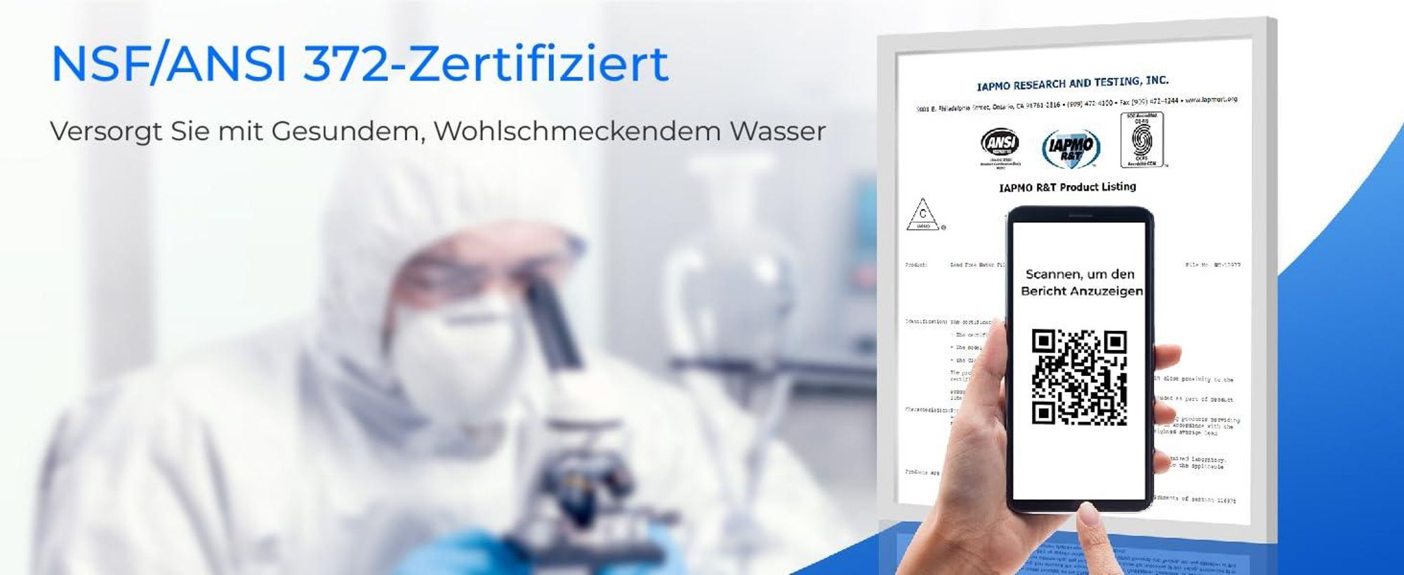 Waterdrop G2P600 Umkehrosmose-Wasserfiltersystem, 8000 Liter, 2:1 Reinwasser, Tanklos, Entkalkungsanlage RO System unter der Spüle
