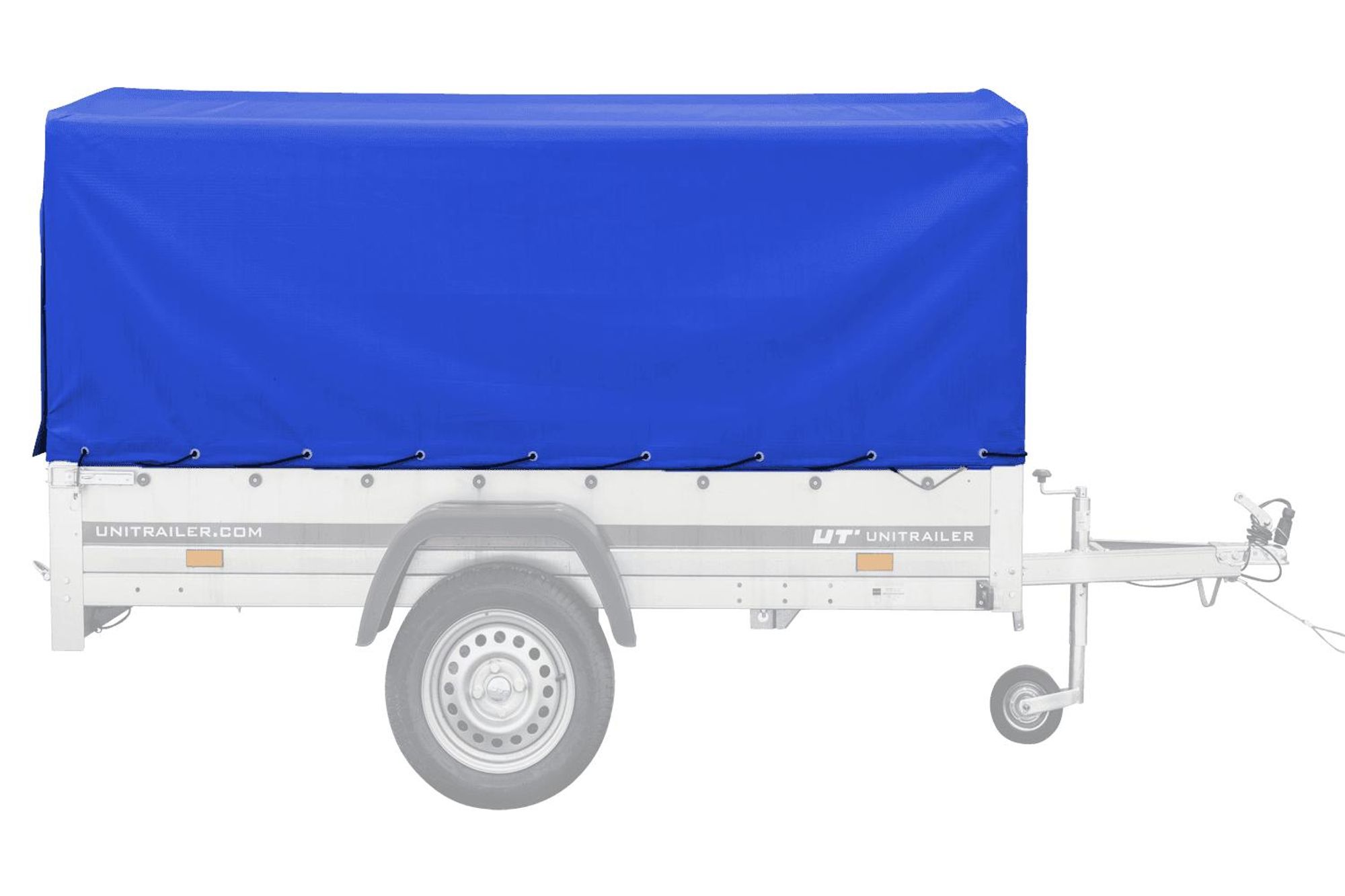 UNITRAILER – Plachta na príves, 230x125 cm, modrá, vysoká (80 cm)