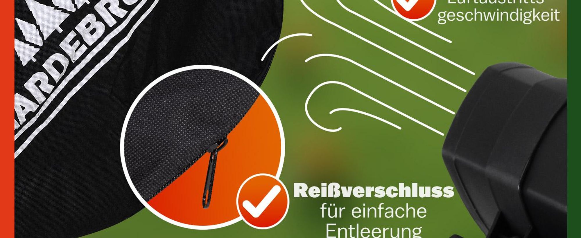 GARDEBRUK® Laubsauger 3in1 3000W