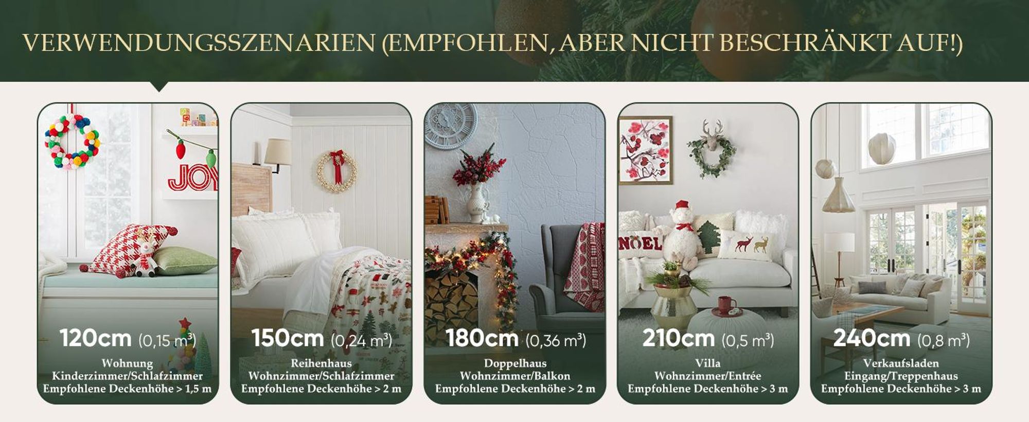 Salcar 210 cm Künstlich Weihnachtsbaum mit Klappsystem und Metallständer, Ø ca. 116 cm mit 868 Spitzen