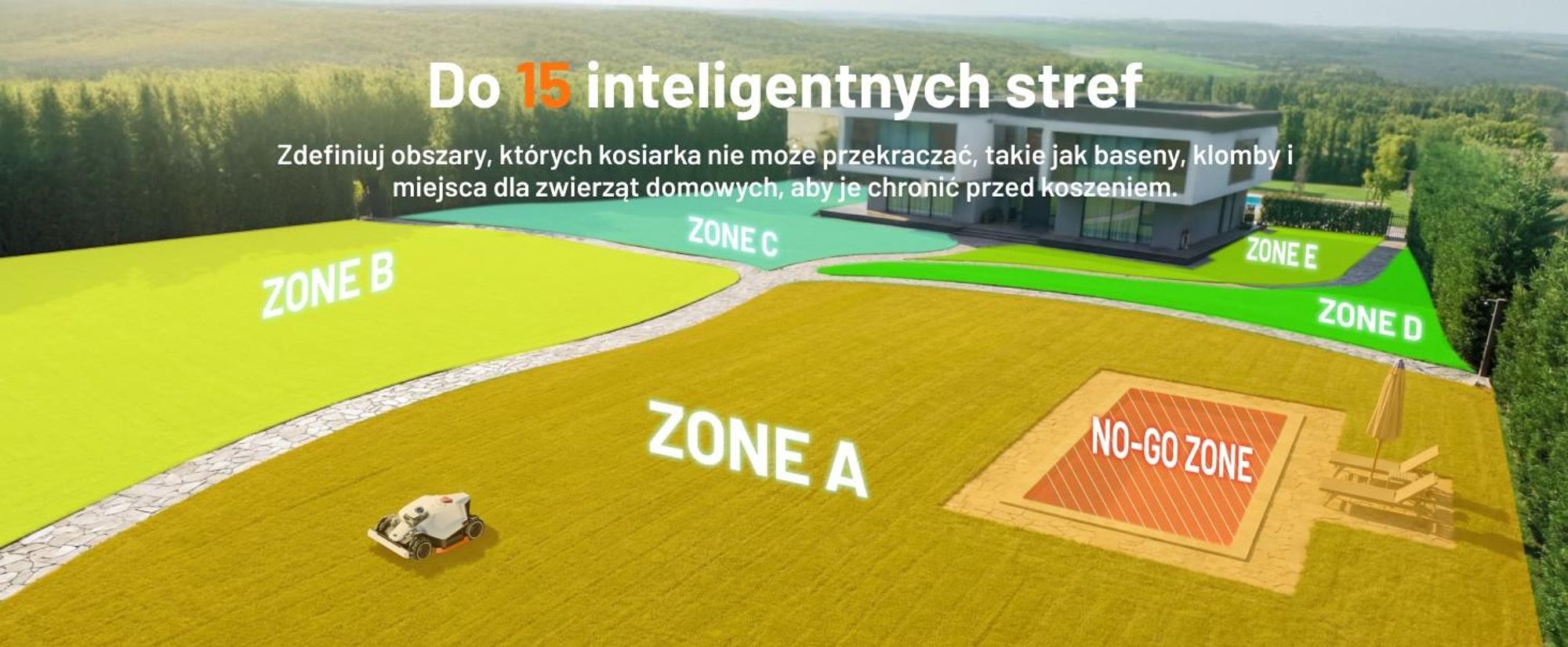 Robotická kosačka Mammotion LUBA 3 AWD 1500 bez ohraničujúceho drôtu do 1500 m² 360 LiDAR + duálna kamera AI Vision 80% sklon 4G modul APP