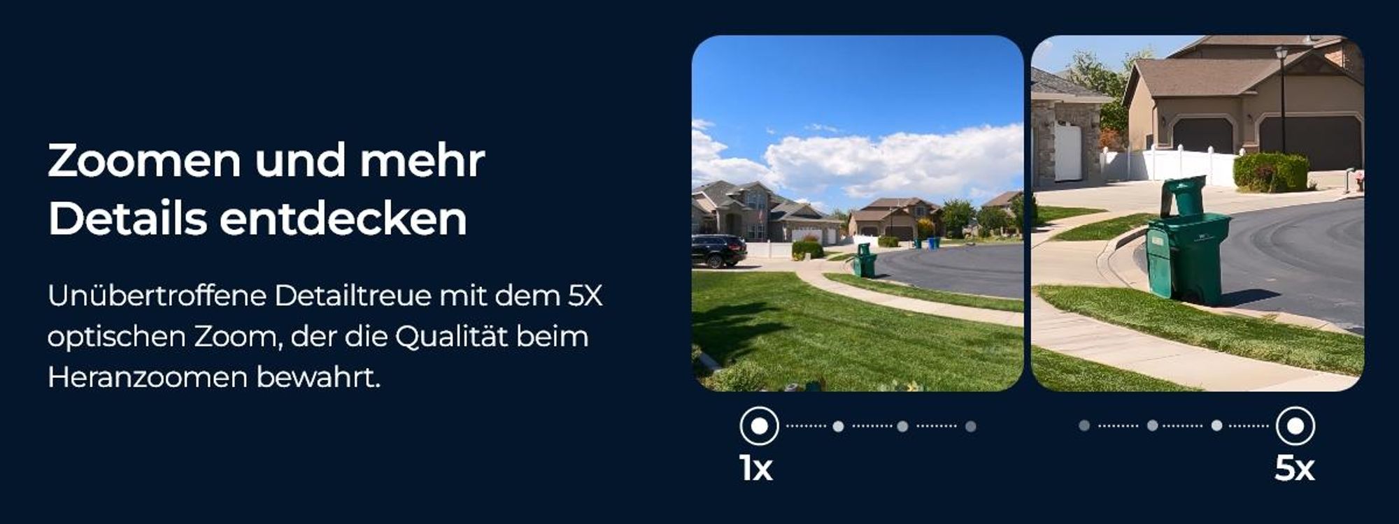 Reolink RLC-823S1, 4K 8MP PoE Überwachungskamera, 360° Abdeckung, 5X optischem Zoom, Auto-Tracking, Farbnachtsicht, Personen-/Fahrzeug-/Tiererkennung