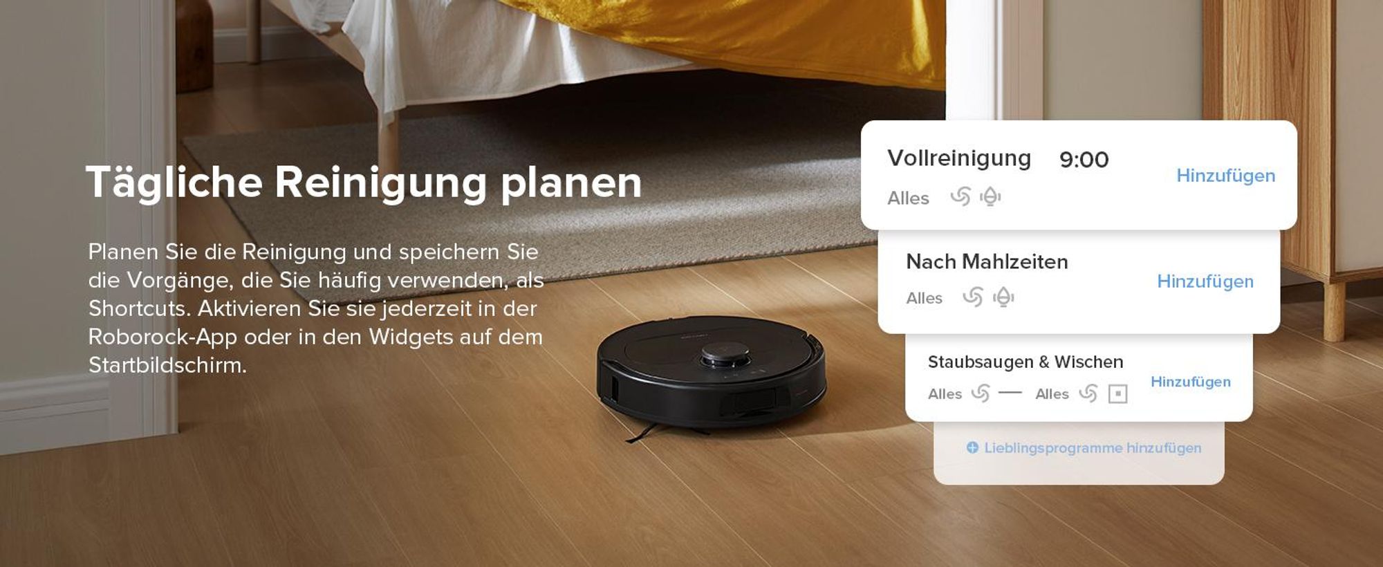 Roborock QV 35A Staubsauger Roboter mit Wischfunktion&Hebarem Wischmopp 8.000pa (Upgrade von Qrevo/Qrevo Plus),Anti-Verfilzungsbürste, All-in-One Dock