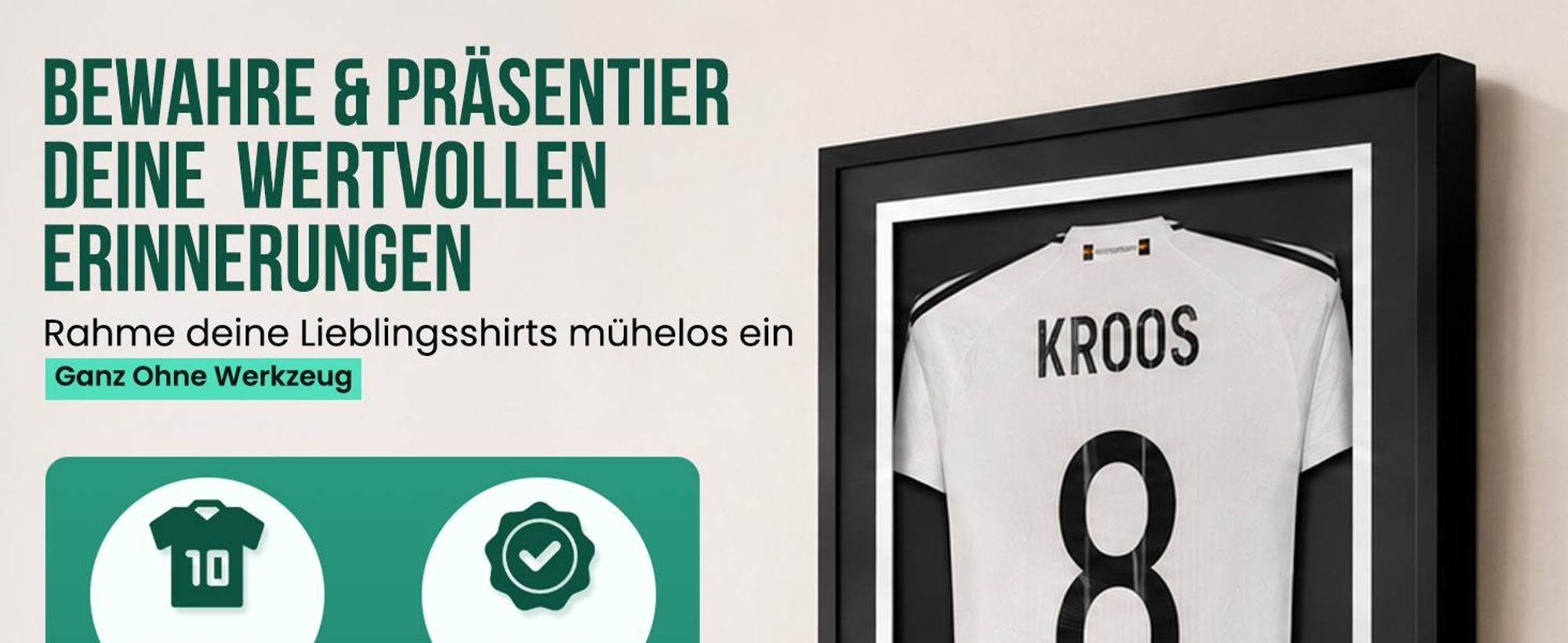 Avalo Objektrahmen Aluminium - Einrahmung Fußballtrikot - 3D Box Frame - 60x80 CM - Schwarz - Deep Frame - Trikot Einrahmung in Bilderrahmen