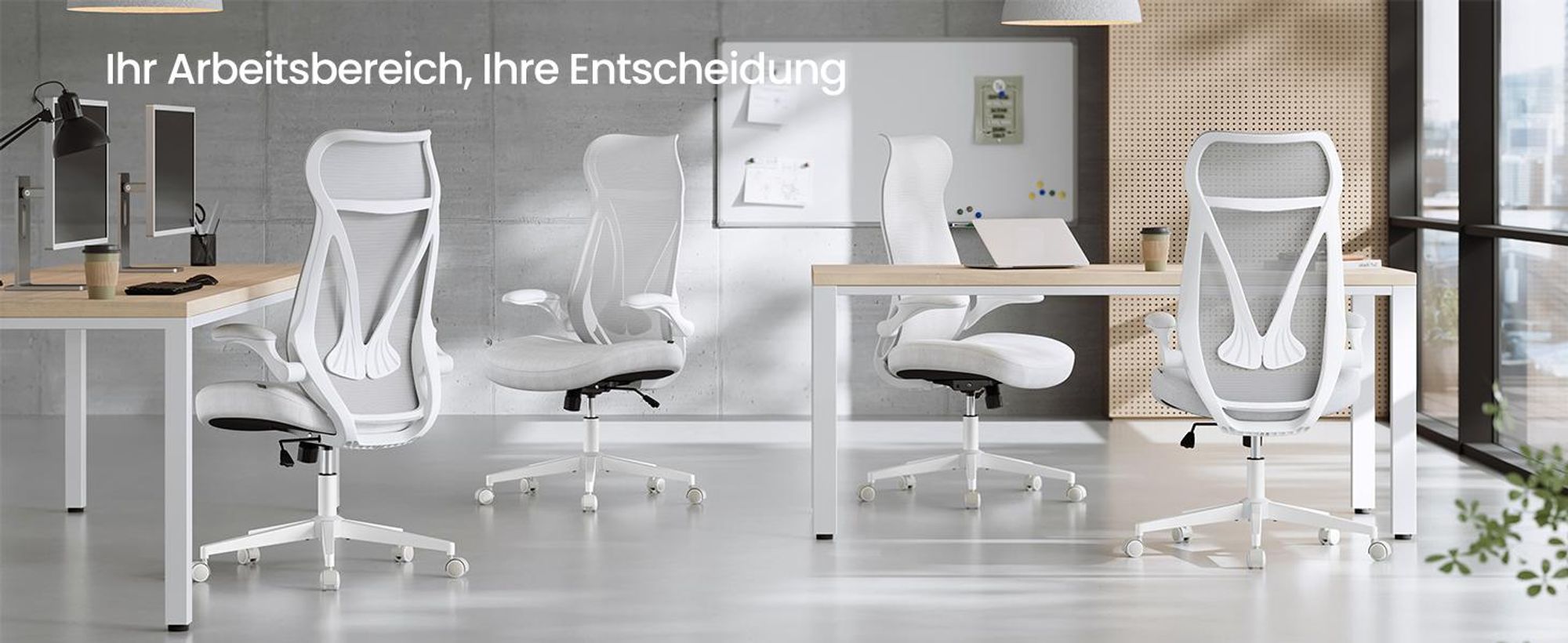 SONGMICS Bürostuhl, Schreibtischstuhl, ergonomische Rückenlehne, höhenverstellbar, hochklappbare Armlehnen, Drehstuhl mit Kopfstütze