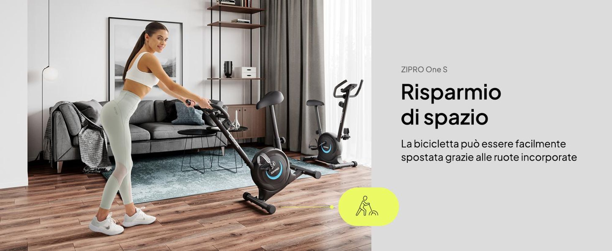 Zipro ZIPRO One S Allenatore per biciclette magnetico
