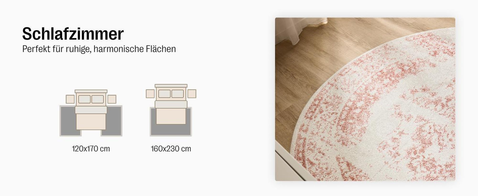 benuta Vintage Teppich Wohnzimmer Sia Taupe 200x300 cm Wohnzimmerteppich Schlafzimmer weich orientalisch Rechteckig
