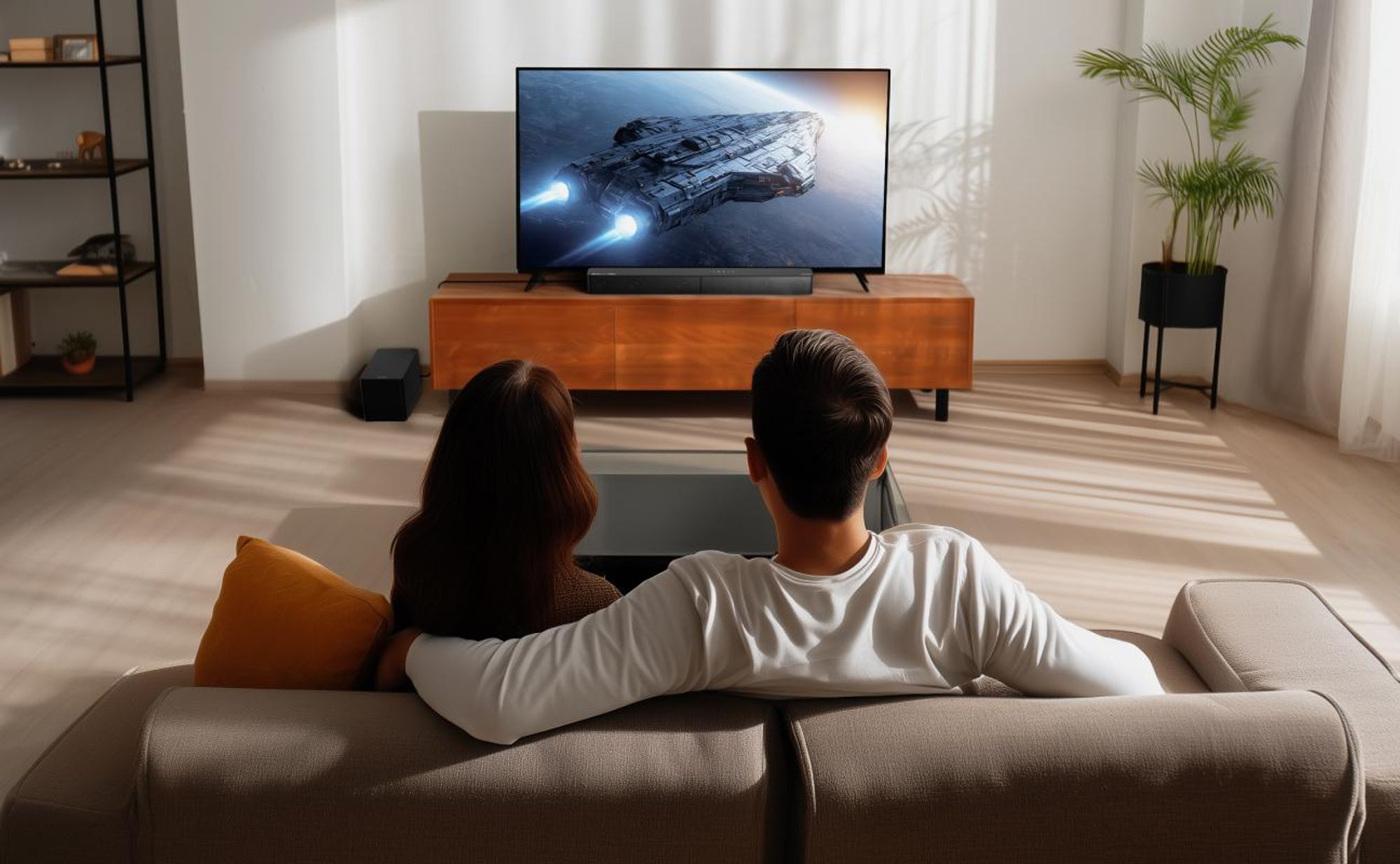 ULTIMEA 5.1 Dolby Atmos Soundbar, Heimkino-Soundsystem mit Subwoofer für TV, 300W Leistung, einstellbare Bassverstärkung, App-Steuerung, Bluetooth 5.4