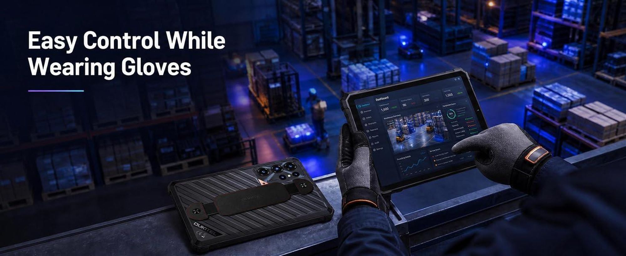 OUKITEL RT11 5G Outdoor Tablet, Wasserdicht Tablet, Android 16, 8" 2K HD Rugged Tablets 24GB+128GB/1TB, 10000mAh/18W,16MP/IP68/IP69K/NFC/OTG/Face ID
