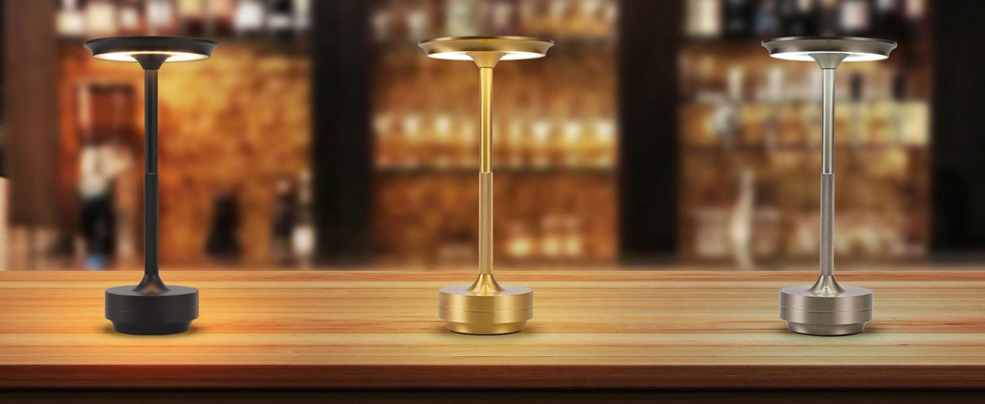 ZMH Nachttischlampe Kabellos Tischlampe Akku - LED Tischleuchte Touch Dimmbar Lampe 2er Set mit USB Aufladbar Batterie Tischlampen Gold für Modern Fensterbank Wohnzimmer Kinderzimmer Schlafzimmer