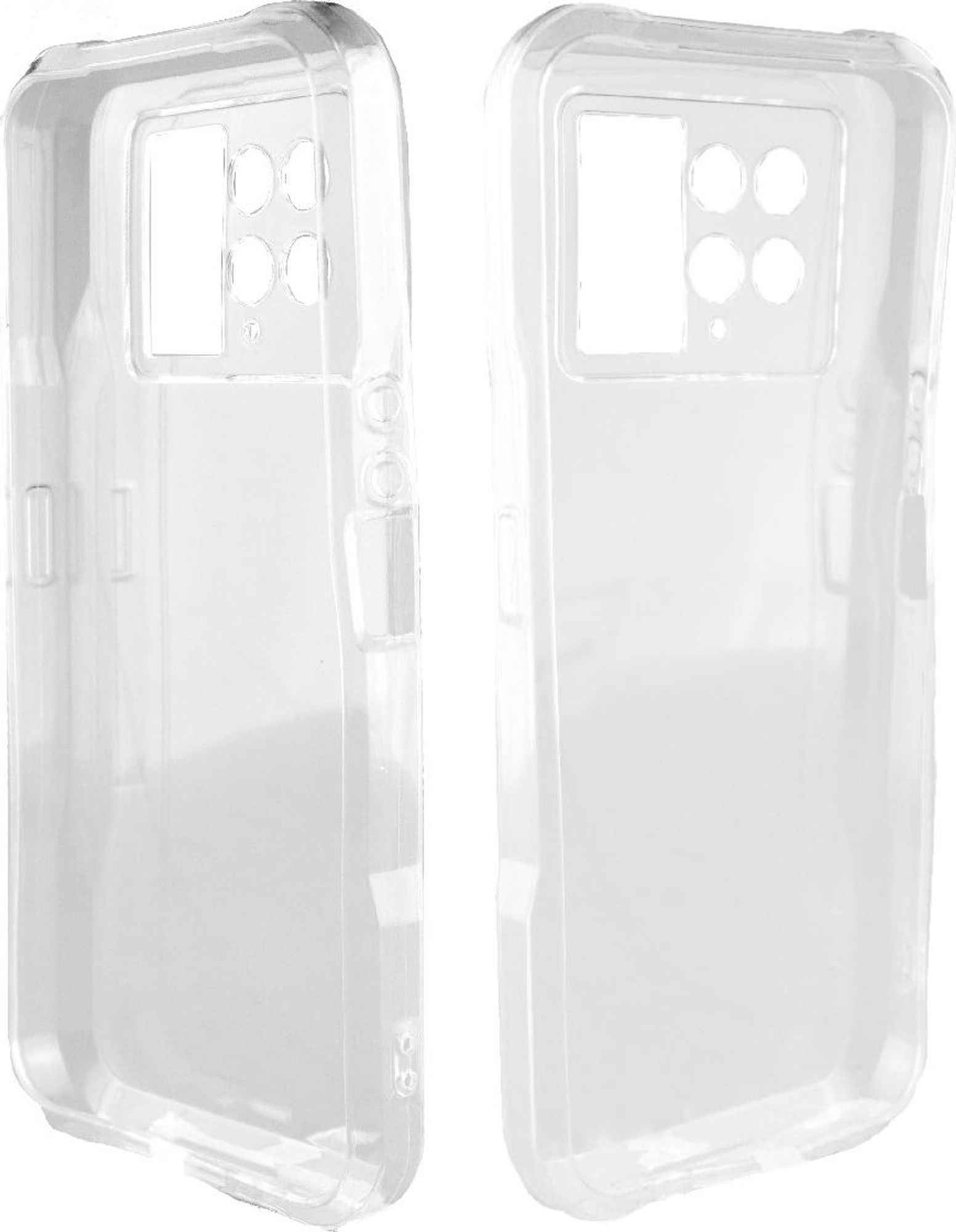 caseroxx Schutz-Hülle TPU-Hülle kompatibel mit Doogee V20, Gummi Handy Tasche transparent Bild 1