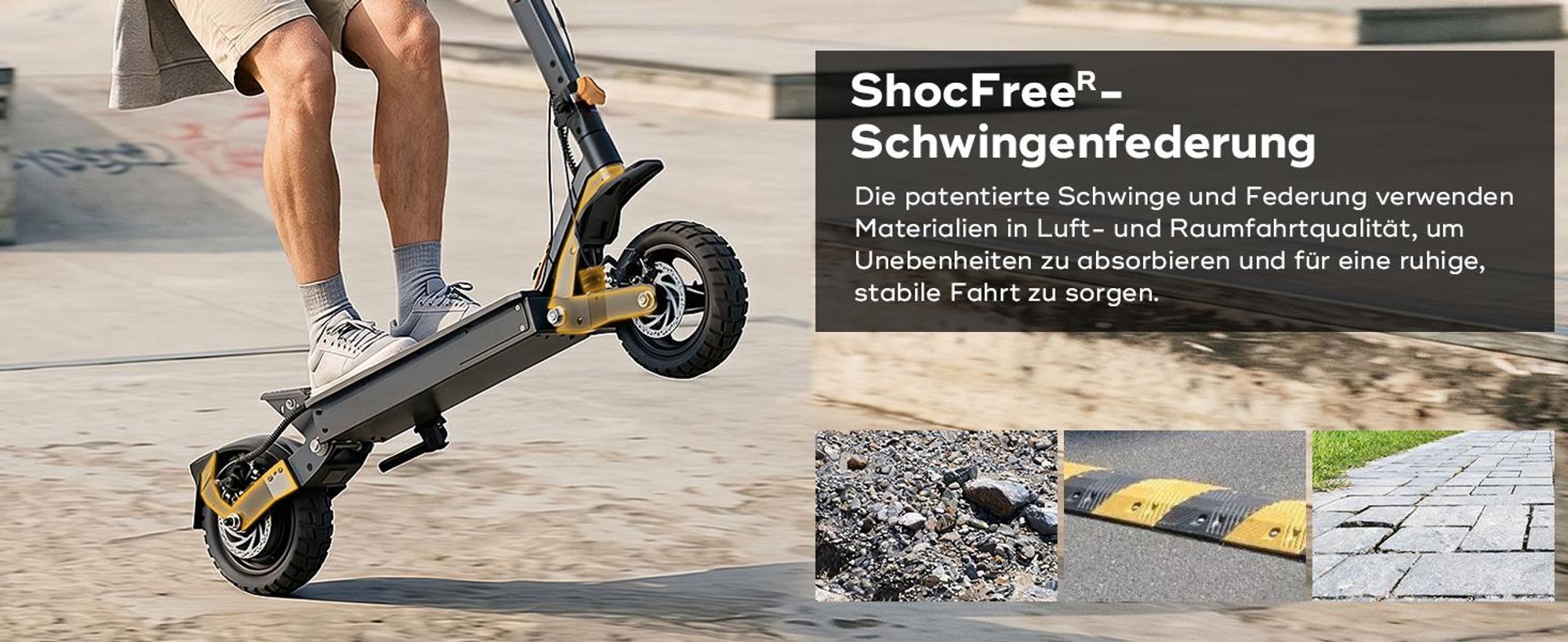 Ausom L1 ABE E-Scooter 90km Reichweite 930W Peak 10 Zoll Tubeless NFC E-ABS StVZO faltbar