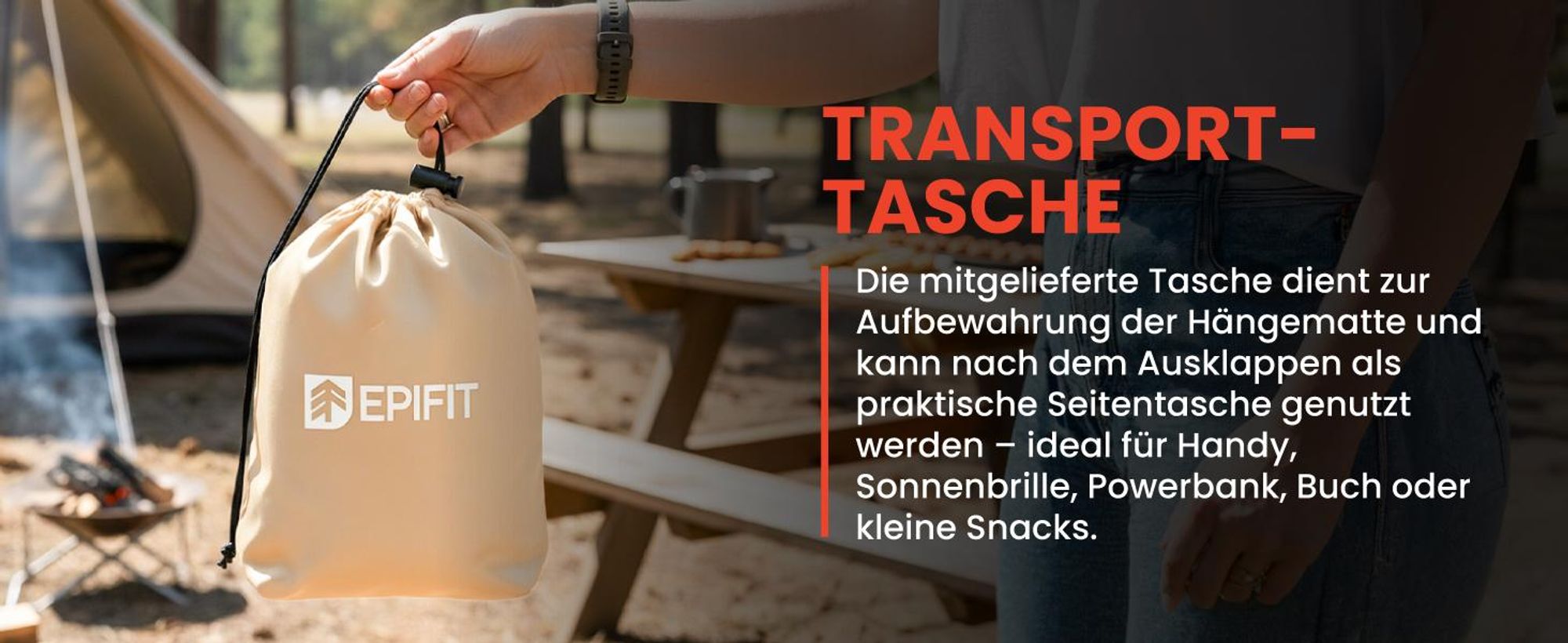 Camping Hängematte mit Moskitonetz 330x140cm Reisehängematte 200kg Sahara Beige