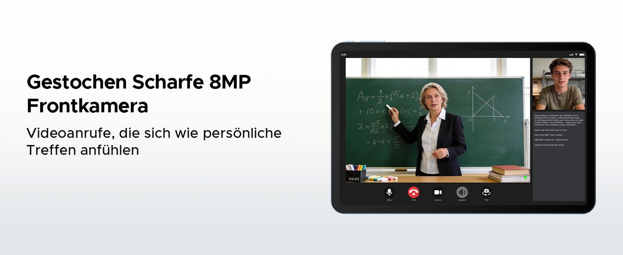 DOOGEE U13 Pro – Tablet, Android 16, 13,4 Zoll, 36 (6+30) GB + 256 GB, 120 Hz, 11.000 mAh/18 W, Gemini AI, Widevine L1, 8 MP + 13 MP Kamera