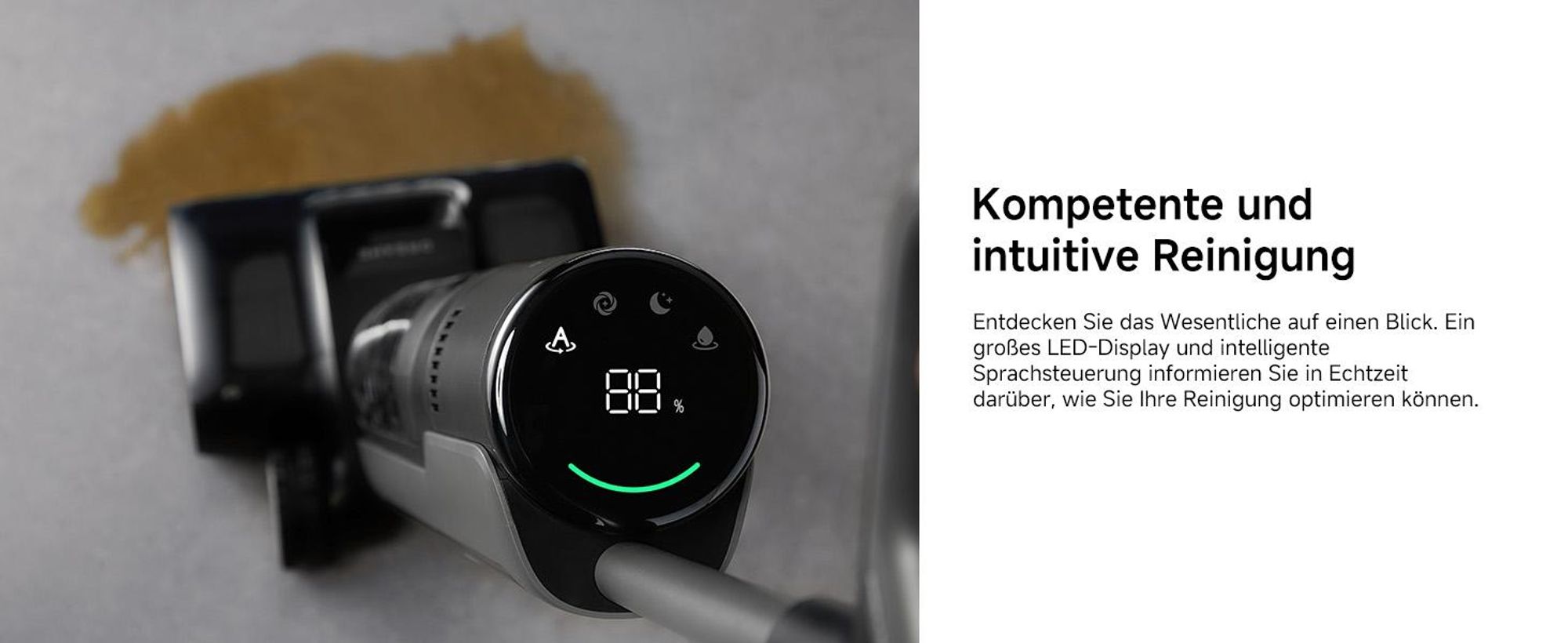 Dreame H12 Pro FlexReach Nass- und Trockensauger, flaches 180°-Design,Trocknung in 5 Minuten,18kPa Saugkraft,90 °C Heißwäsche, Reinigung in 50 Minuten