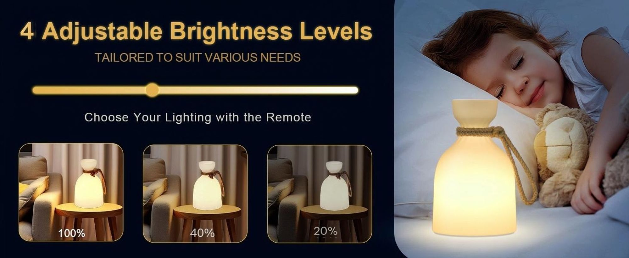 2er Tischlampe kabellos mit Fernbedienung,Tragbare LED Nachtlicht,16Farben,Aufhängbar dimmbare Campinglampen,USB-Aufladung Nachttischlampe wasserdicht