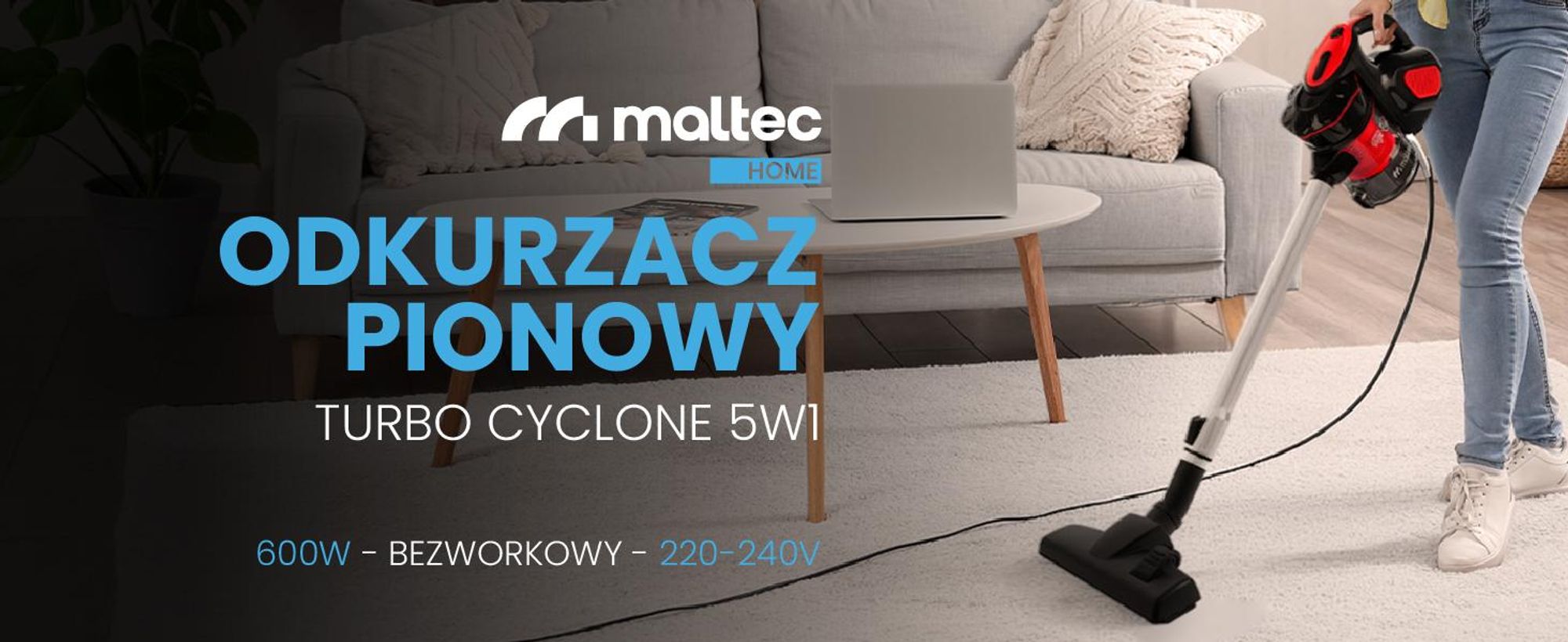 Odkurzacz MalTec VERTICAL TURBO CYCLONE 5w1