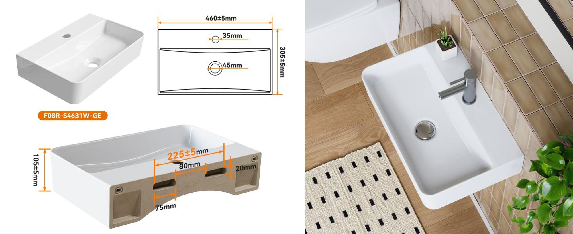 Ein Waschbecken für ein Gartenhäuschen / Kleines Badezimmer/ GästeWC