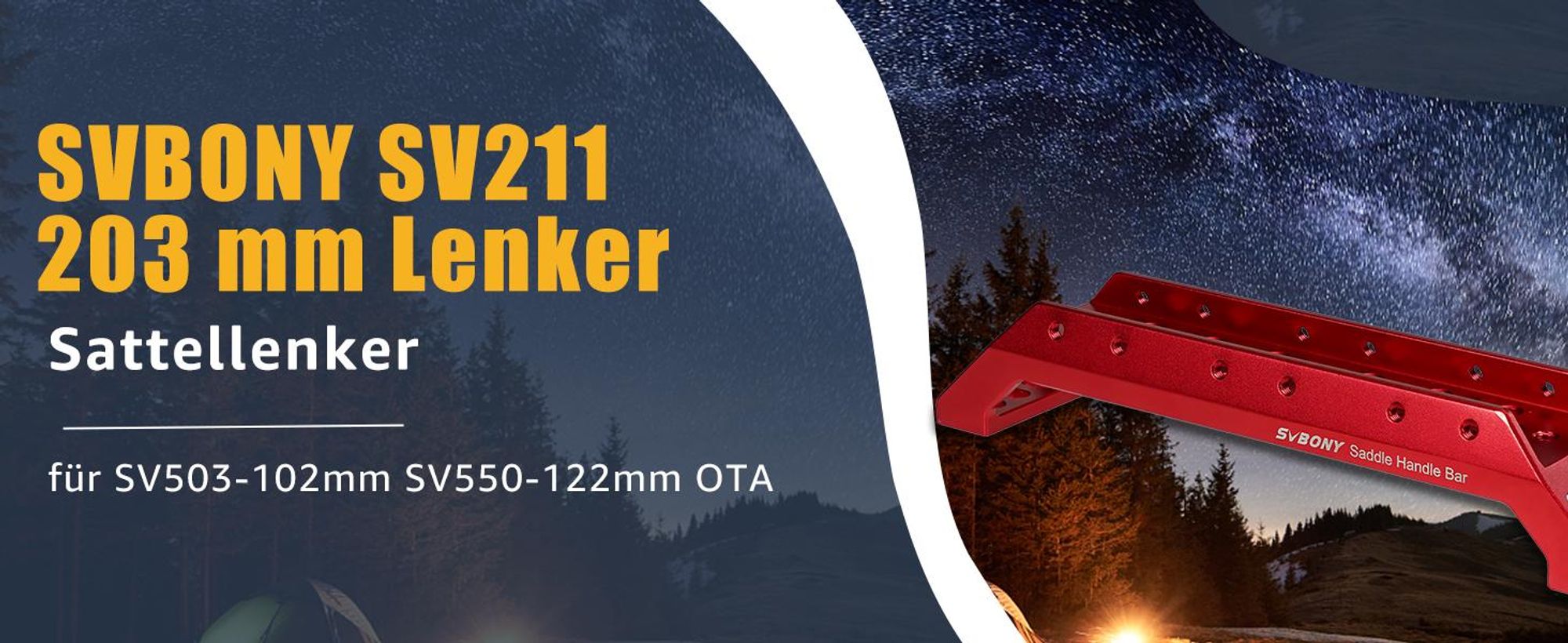 Svbony SV211 Schwalbenschwanzbasis, 203mm Multifunktions Teleskop Sattelgriff, Metall Refraktor Tragegriff, für Sucherfernrohr Montagehalterung