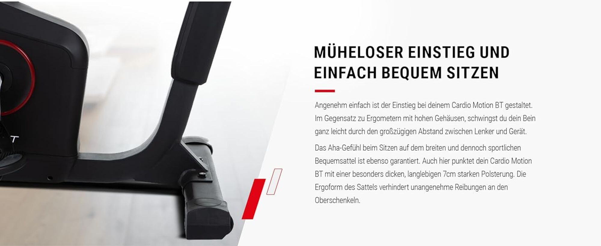 HAMMER Ergometer Cardio Motion BT, Heimtrainer, 22 Programme, max. 130 kg