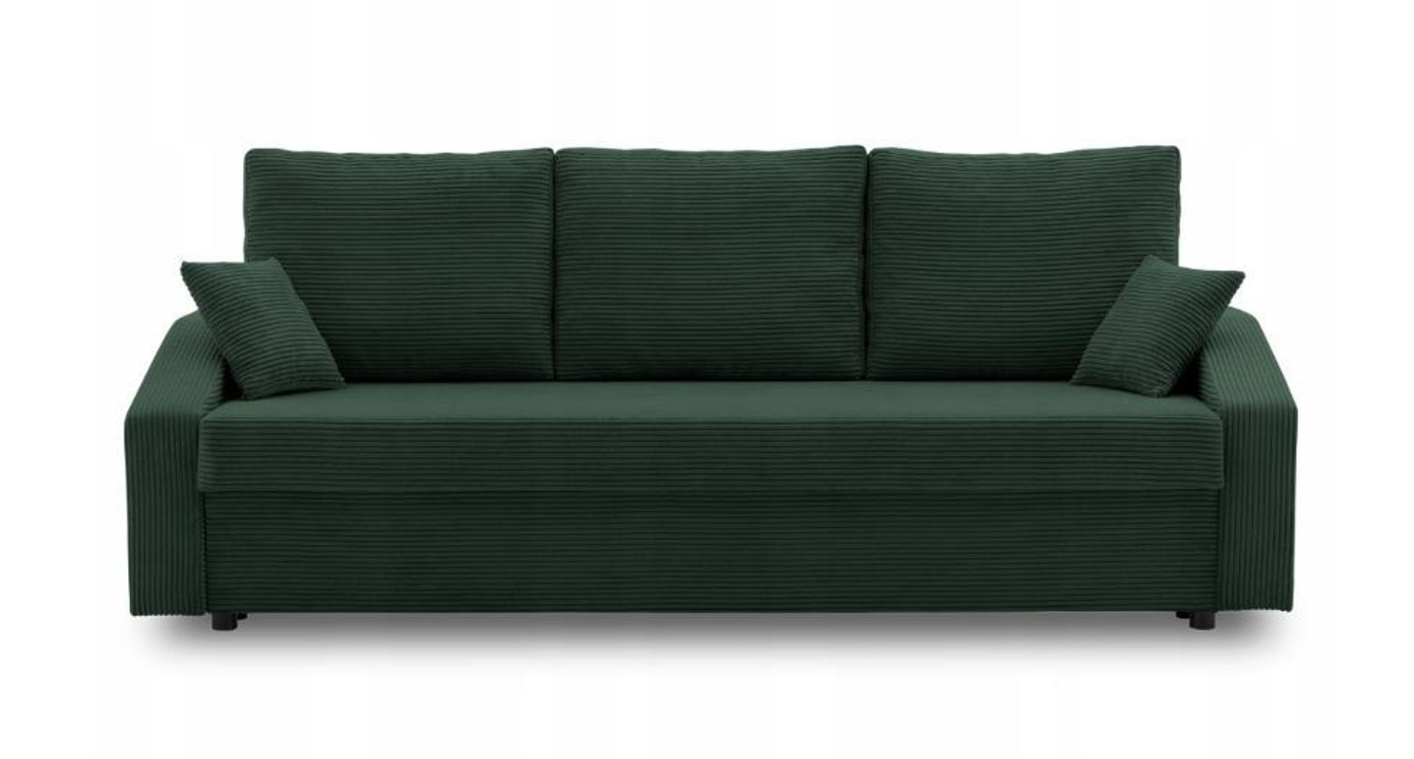 Couch mit schlaffunktion Wohnzimmer Couch mit Bettkasten AIKIDO 223x90cm Flaschengrün