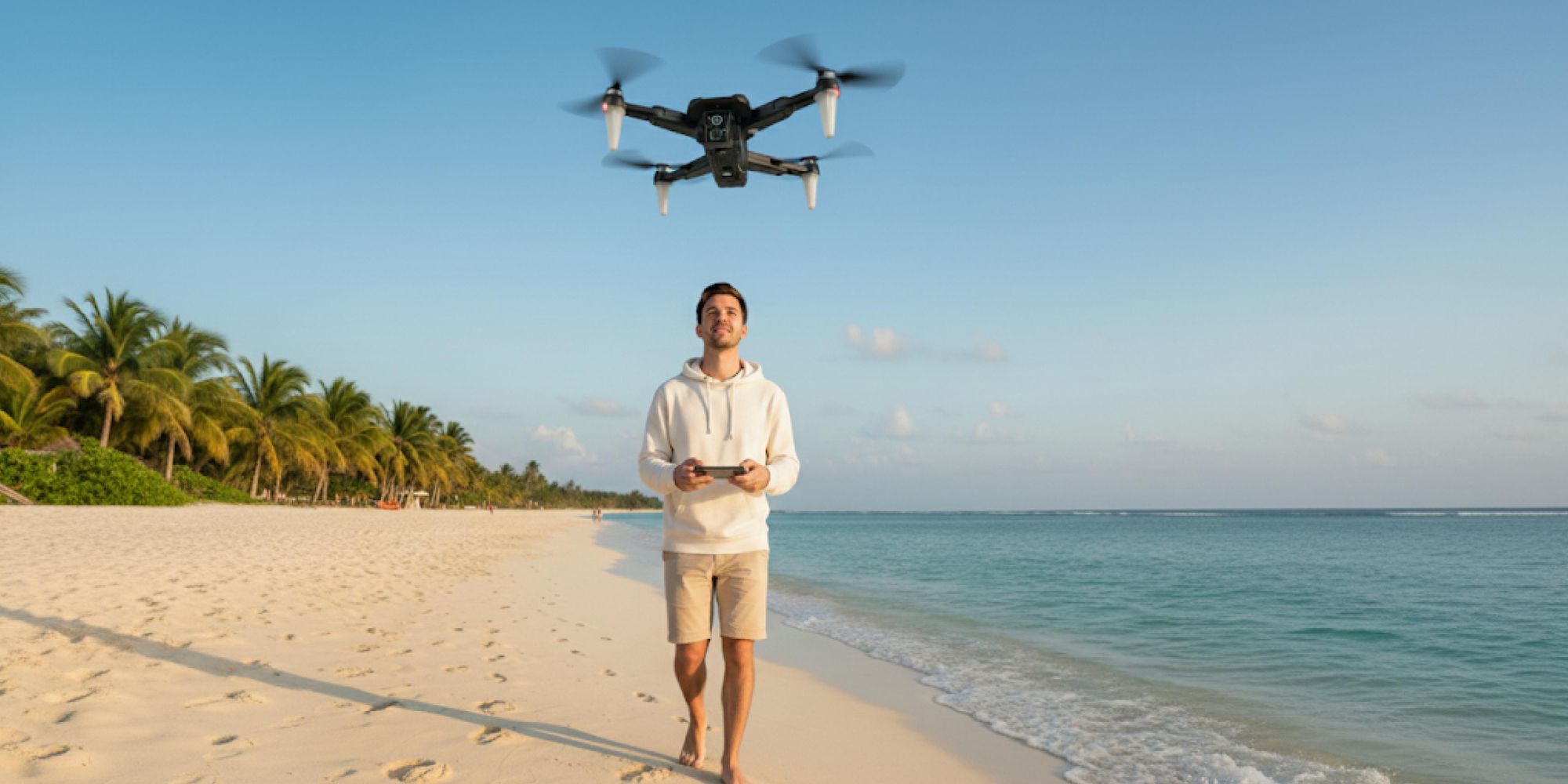 Drohne mit 4K Kamera & Hindernisradar, Bürstenlose Motoren, 75 Min. Flugzeit (3 Akkus), 2km Reichweite, Faltbarer Quadcopter für Anfänger, EVI TECH