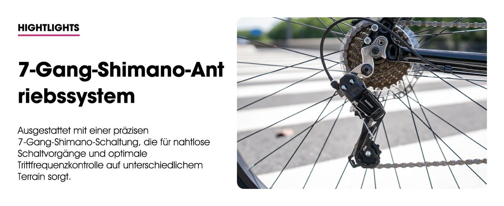 HILAND Cityrad 700C Herren Damen Student Aluminiumlegierung Pendler Stadtfahrrad, 7-Gang, mit Schutzblechen, Gepäckträger, Mechanische Scheibenbremse